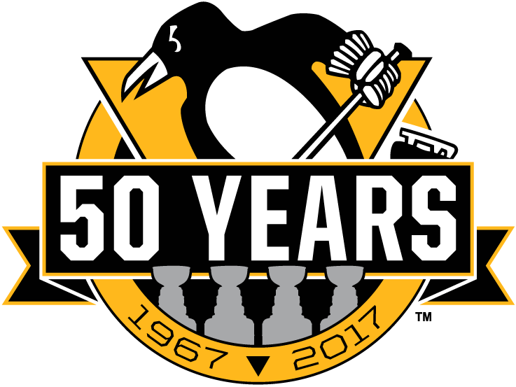 Pittsburgh Penguins 2017 Anniversary Logo iron on heat transfer